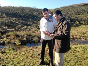 Manuel Cayuela, concejal de Medio Ambiente, en Bajondo