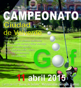 Campeonato de golf en Matalascañas.