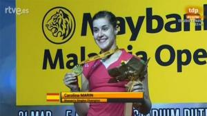 Carolina Marín, ganadora del Open de Malasia.