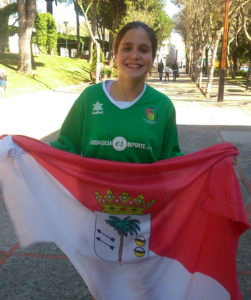 Elena Crespo, jugadora del CB La Palma 95.