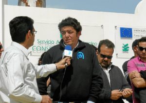 Isidro Medina, ejerciendo de portavoz de los proveedores de Formades.