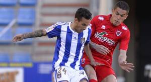 Manu Molina, ante el Numancia.