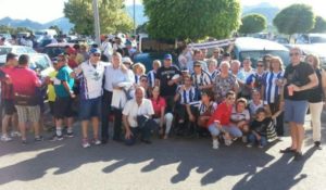 Peñistas del Recreativo de Huelva.