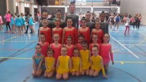 Gimnastas del Club Gimnasia Rítmica Huelva.