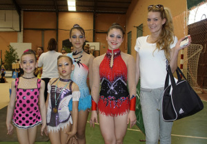 Gimnastas del Club Gimnasia Rítmica Huelva.