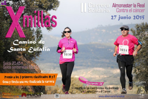 Cartel de las X Millas de Almonaster la Real.