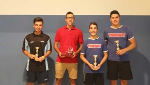 Premiados del CD Hispanidad de tenis de mesa.