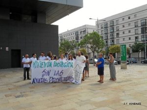 protesta en huelva VPO 2