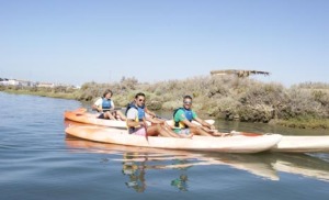 Rutas de piraguas y kayaks en Punta Umbría.