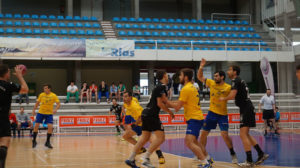 Fernando Sánchez jugando con el PAN Moguer.