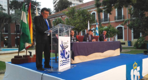 José Antonio Vieira, pregonero del LI Trofeo Colombino de fútbol.