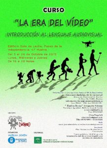 Cartel Curso La Era del Vidio 2015