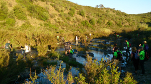 Grupo de senderismo 'Los del Plomillazo'.