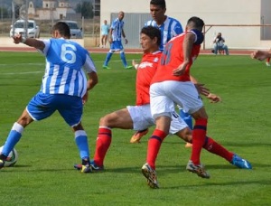 Jesús Vázquez y Manu Molina ante el Jumilla.