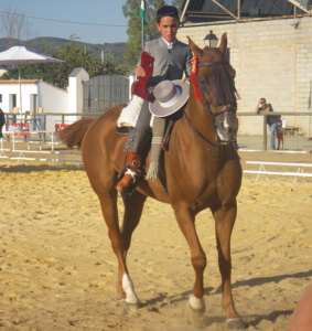 José Antonio Fraile, jinete moguereño.