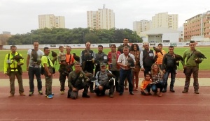 Los participantes en el Campeonato Andaluz de Bajo Vuelo