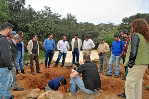 Representantes de IU en Fosa Zalamea