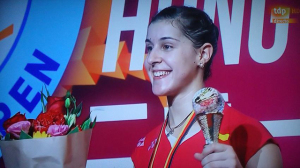 Carolina Marín, ganadora del Abierto de Hong Kong.