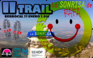 Cartel del II Trail 'La sonrisa de Rafa'.