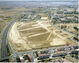 Vista aérea de la zona del yacimiento La Orden-Seminario