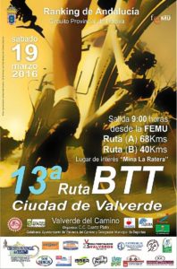 Cartel BTT Valverde