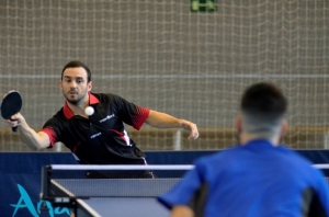 David Pérez, jugador del Conservas Lola de tenis de mesa.