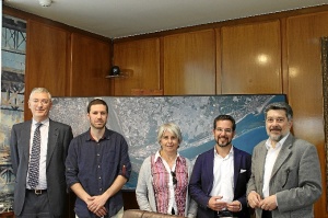 Puerto de Huelva Visita del Presidente Comision Fomento Congreso y  Podemos
