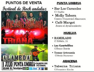 Festejos Rock Andaluz Cartel Puntos de Venta