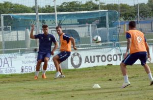 Primer entrenamiento del Recreativo de Huelva.