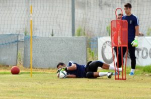 Primer entrenamiento del Recreativo de Huelva.