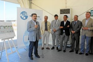 Presidente Puerto de Huelva inicio obras lonja1