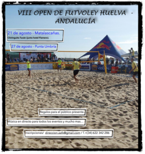 Open de futvoley en Matalascañas y Punta Umbría.