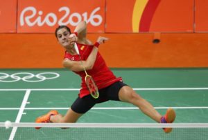 Carolina Marín, en las Olimpiadas de Río de Janeiro.