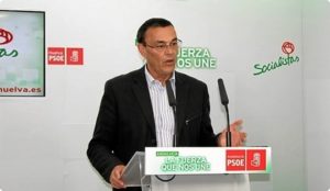 Imagen de archivo de Ignacio Caraballo en una rueda de prensa en la sede del PSOE.