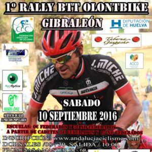 Cartel de BTT del Olontbike.