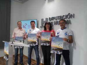 Presentación del II Open solidario en kayak en Mazagón.