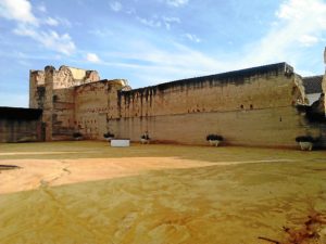 1. Castillo de Moguer. Torre Norte y lienzo.  Construidos en tapial. 2015