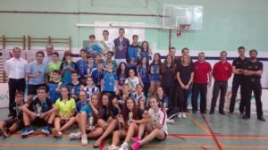 Máster de bádminton sub 13 y sub 17 en el Diego Lobato.