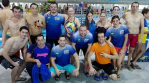 Equipo del Máster Huelva de natación.