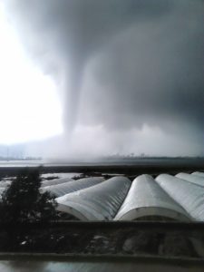 Tornado en Palos de la Frontera.