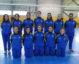 Selección femenina cadete de voleibol.