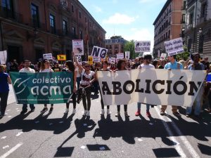 Cacma protesta en Madrid