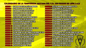 Calendario del San Roque de Lepe.