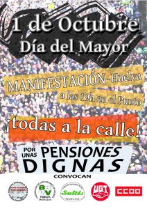 Manifestacion Pensiones Dignas 1 de octubre