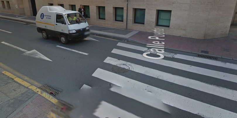 Paso de peatones donde ha sido atropellado un hombre en Huelva