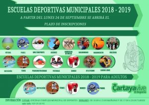 cartel esculeas deportivas 2018 2019 W