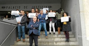 Protesta funcionarios Justicia en Huelva 2