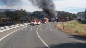 Incendio en La Nava