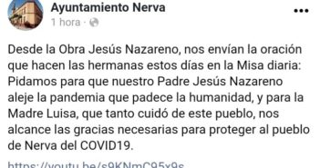 Captura de la pagina Facebook del Ayuntamiento de Nerva01