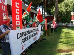 Protesta sanitarios en Huelva